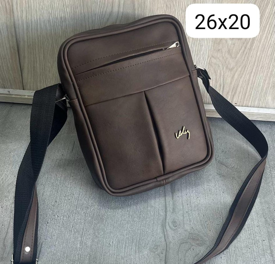 Carriel Cuero Alto Pliegue Vlz (26 cm x 20 cm)
