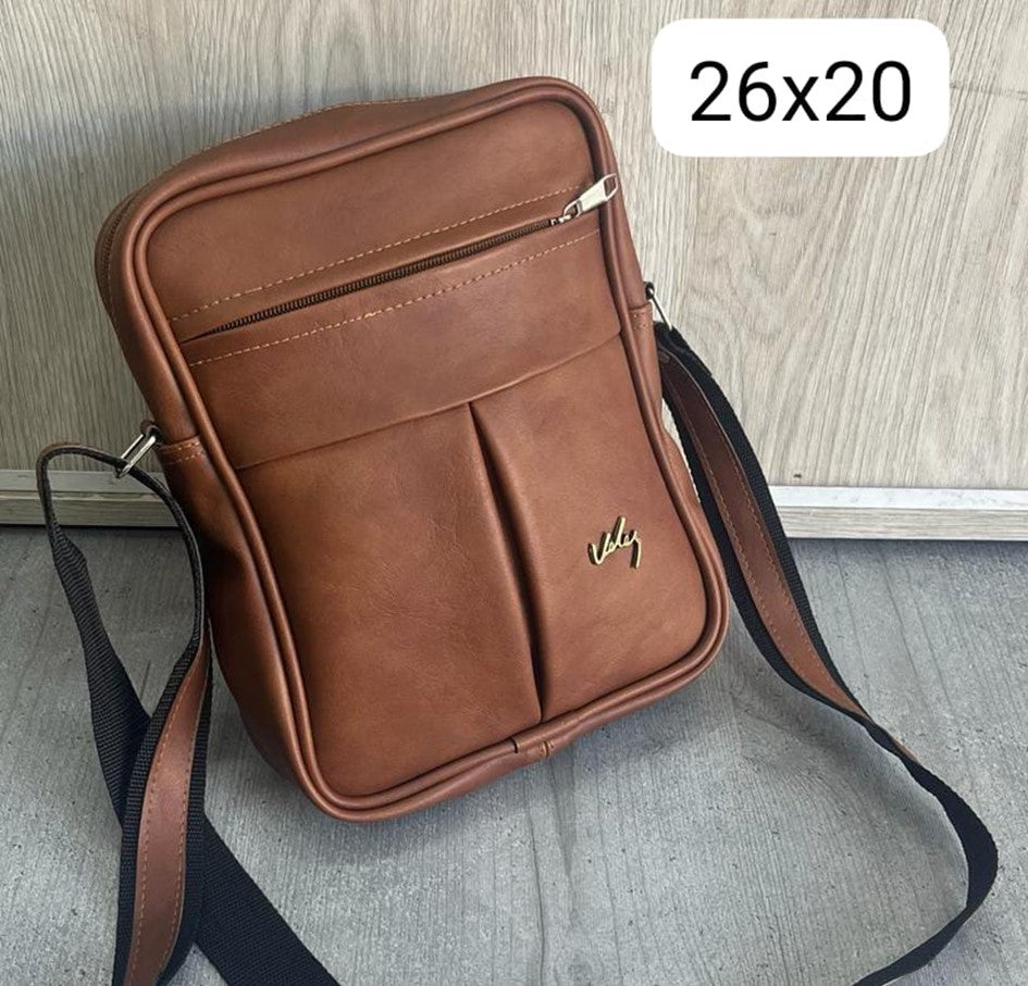 Carriel Cuero Alto Pliegue Vlz (26 cm x 20 cm)