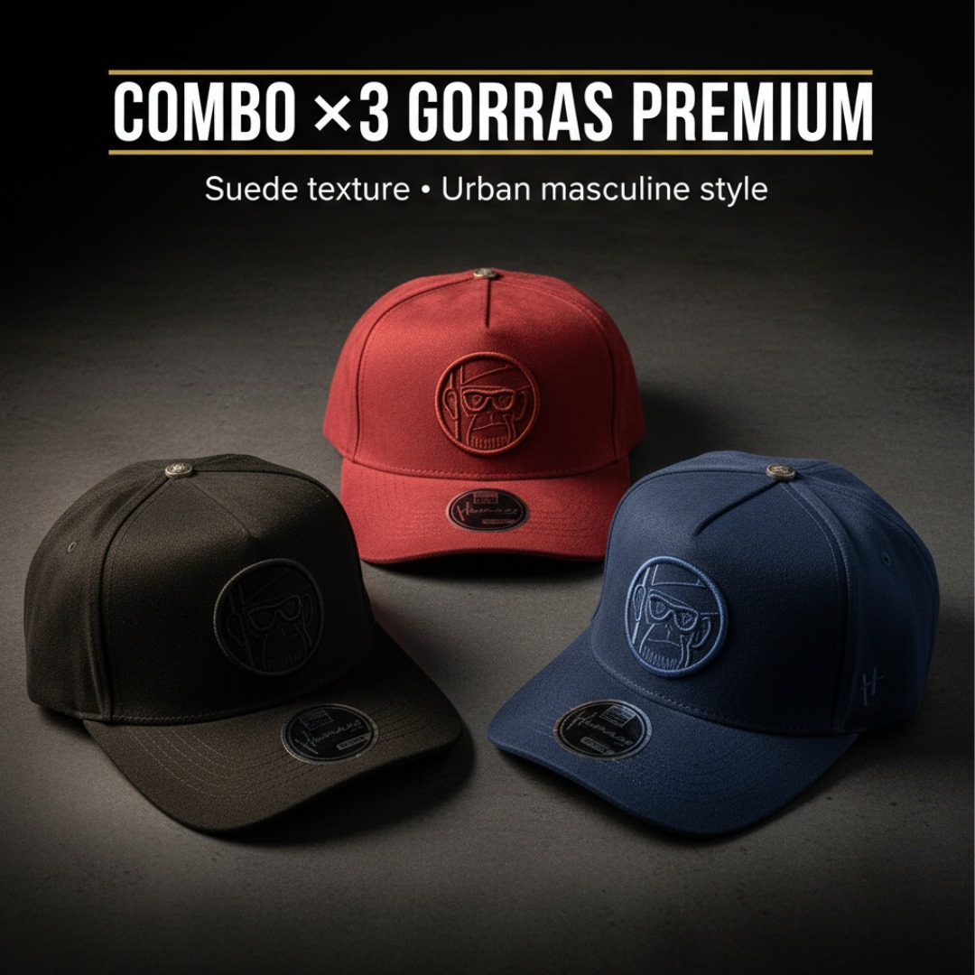 Combo premiun x 3 Gorras