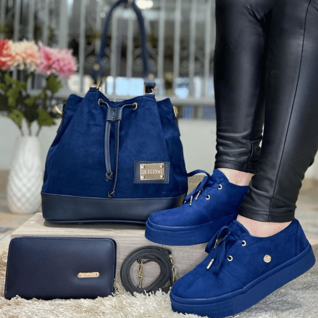 TRIO NAÏA  BOLSO+ZAPATOS+BILLETERA