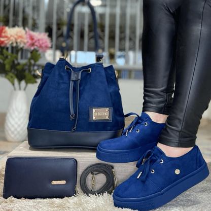 TRIO NAÏA  BOLSO+ZAPATOS+BILLETERA