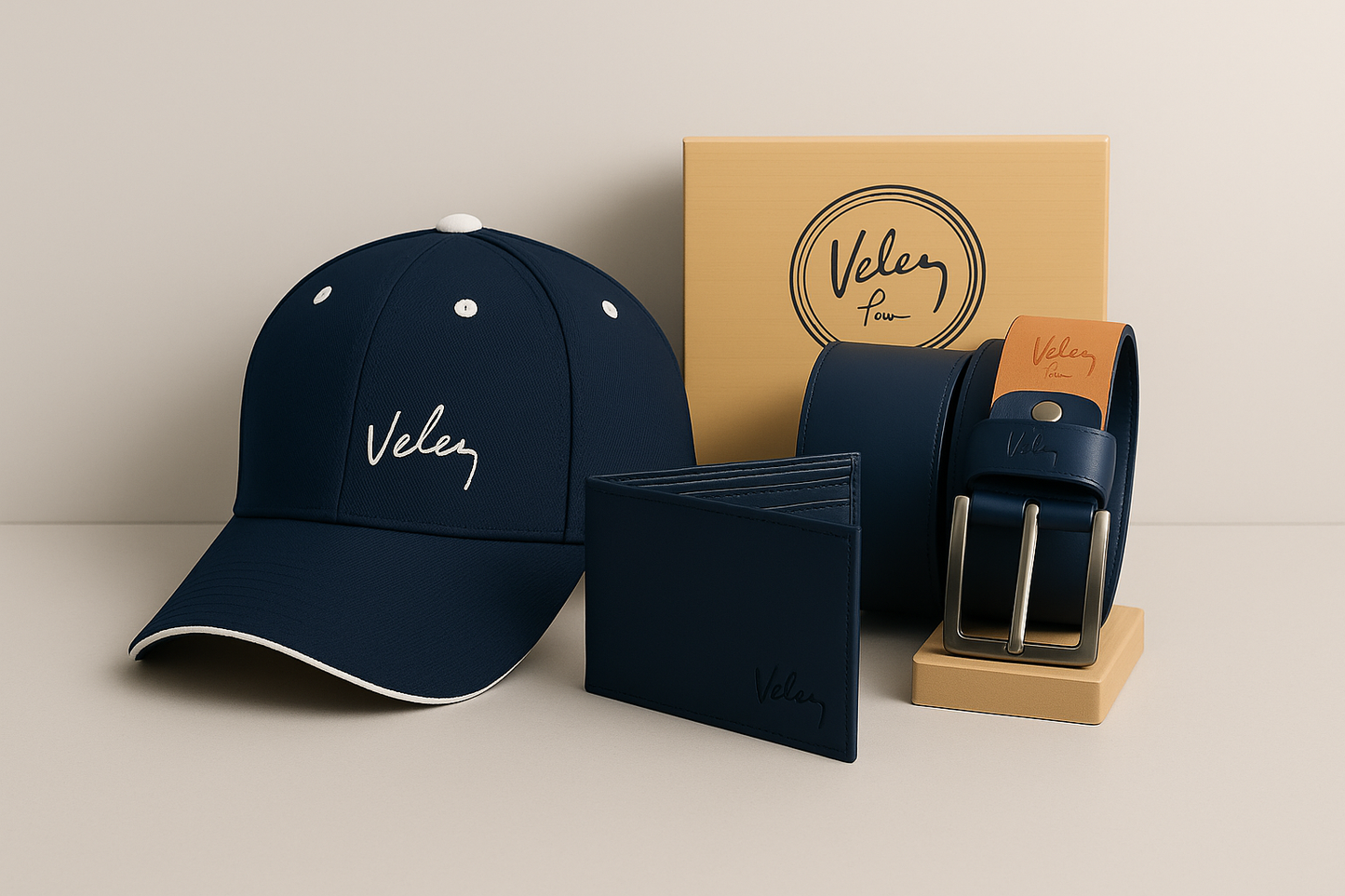 Trio Velez Gorra Correa Billetera