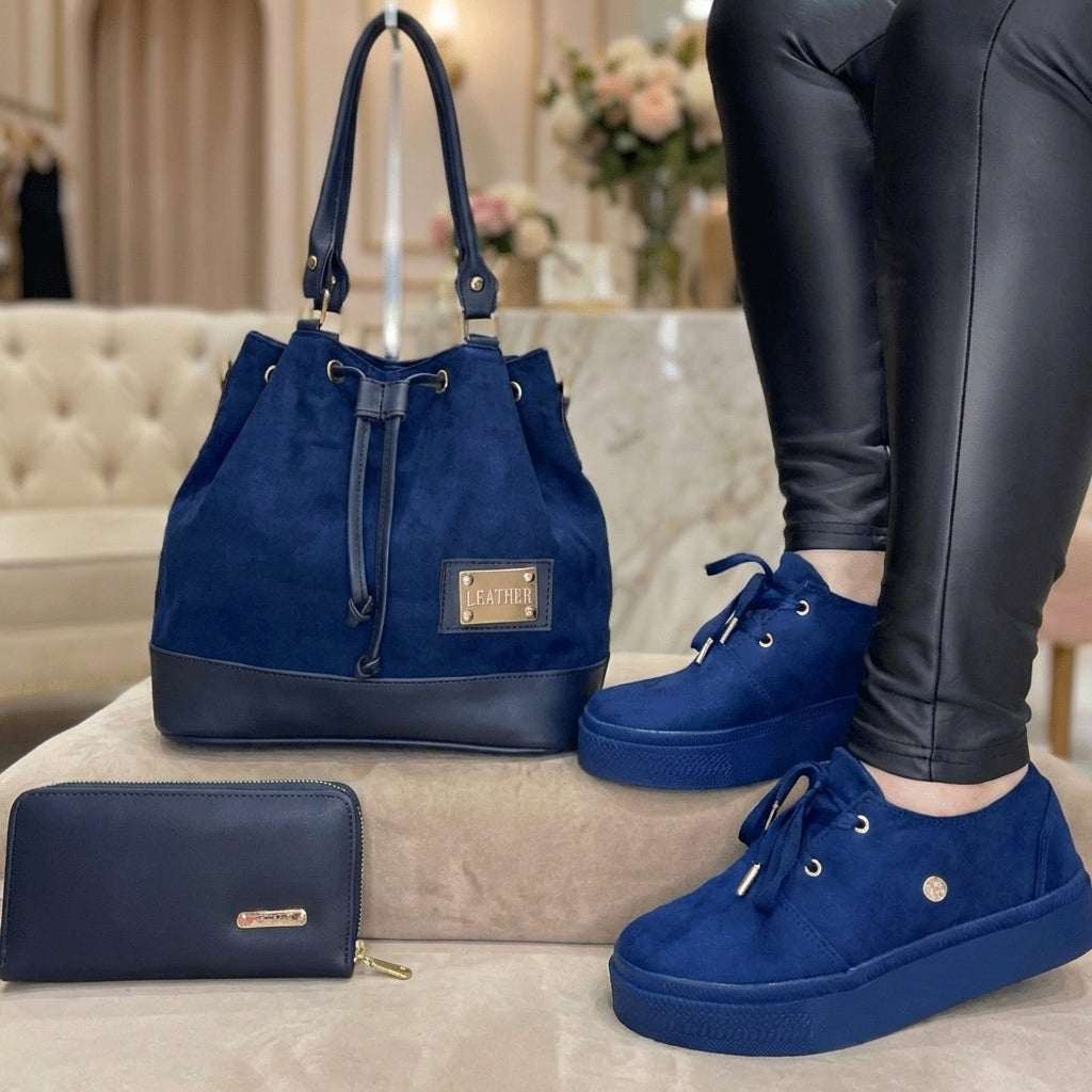 TRIO NAÏA  BOLSO+ZAPATOS+BILLETERA