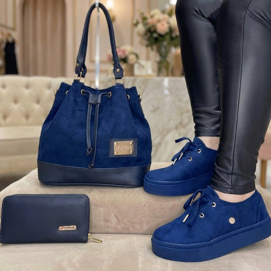 TRIO NAÏA  BOLSO+ZAPATOS+BILLETERA