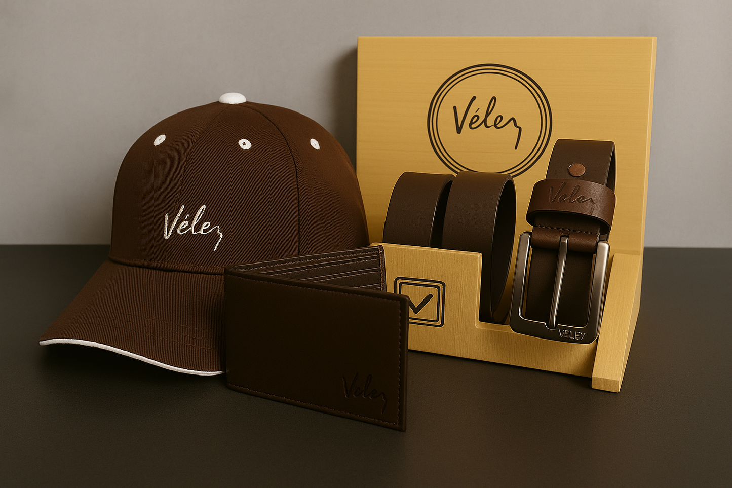Trio Velez Gorra Correa Billetera