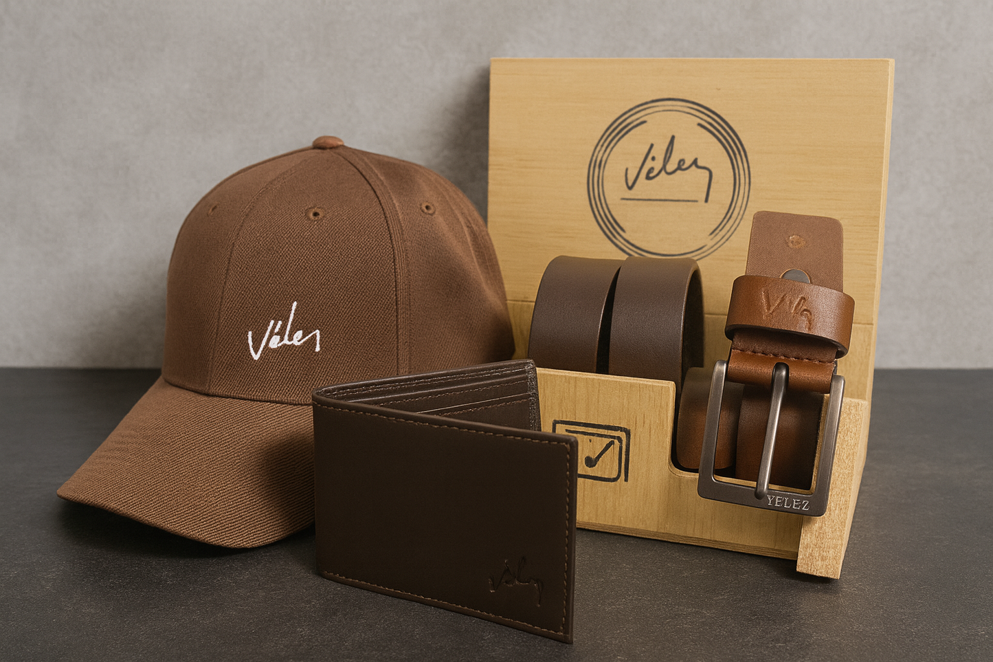 Trio Velez Gorra Correa Billetera