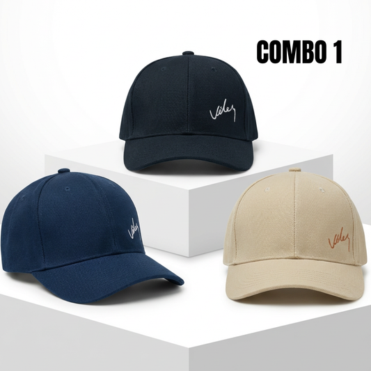 Combo x 3 Gorras Bordado Velez