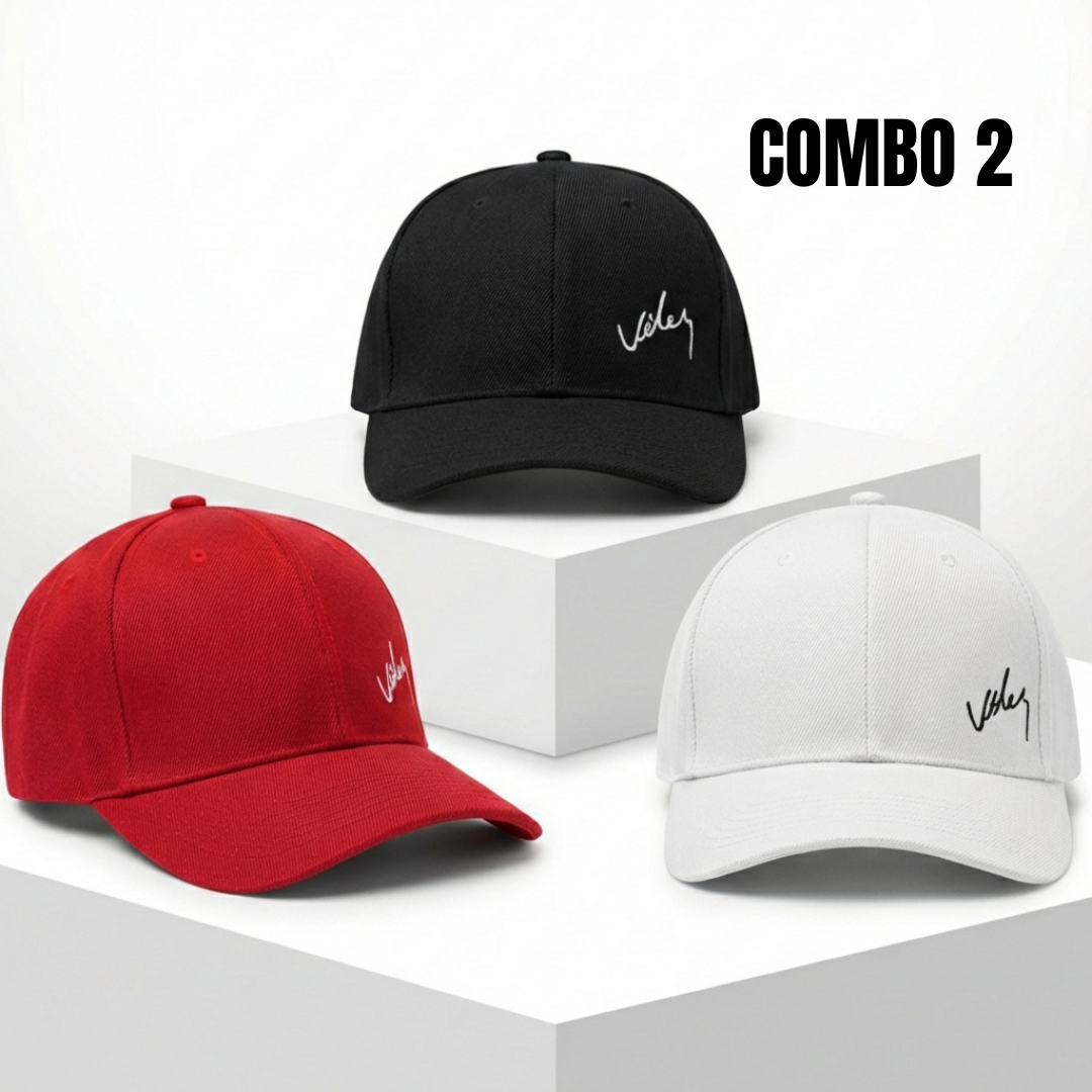 Combo x 3 Gorras Bordado Velez