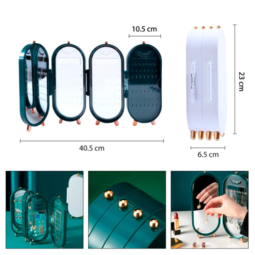 NUEVO JOYERO ORGANIZADOR PLEGABLE CON ESPEJO