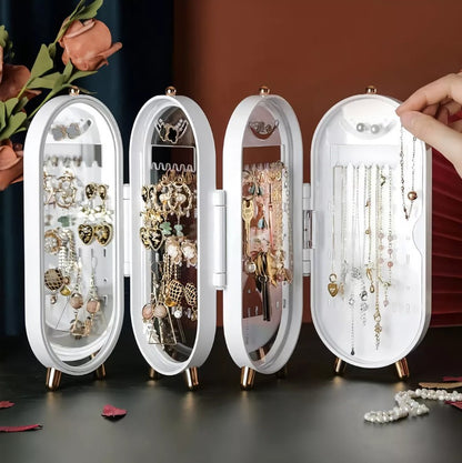 NUEVO JOYERO ORGANIZADOR PLEGABLE CON ESPEJO