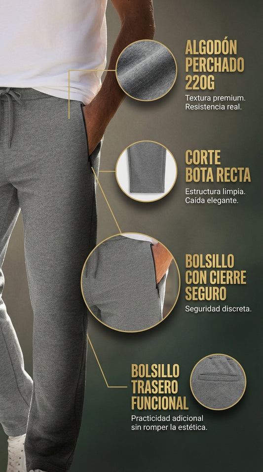 Jogger bota recta caballero