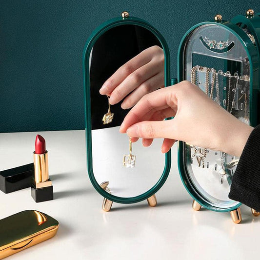NUEVO JOYERO ORGANIZADOR PLEGABLE CON ESPEJO